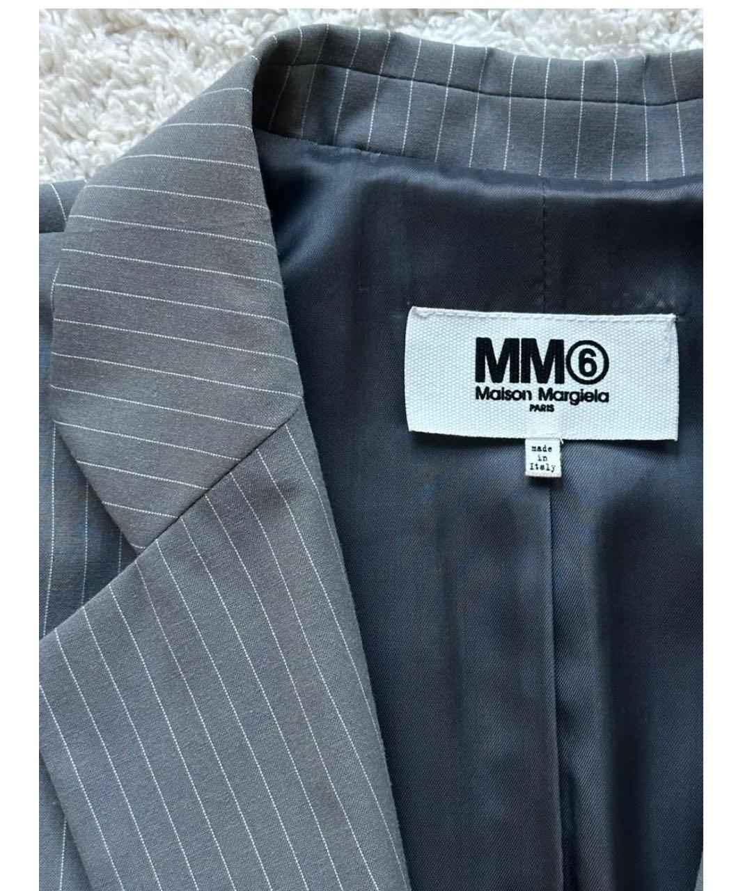 MAISON MARGIELA Серый жакет/пиджак, фото 3
