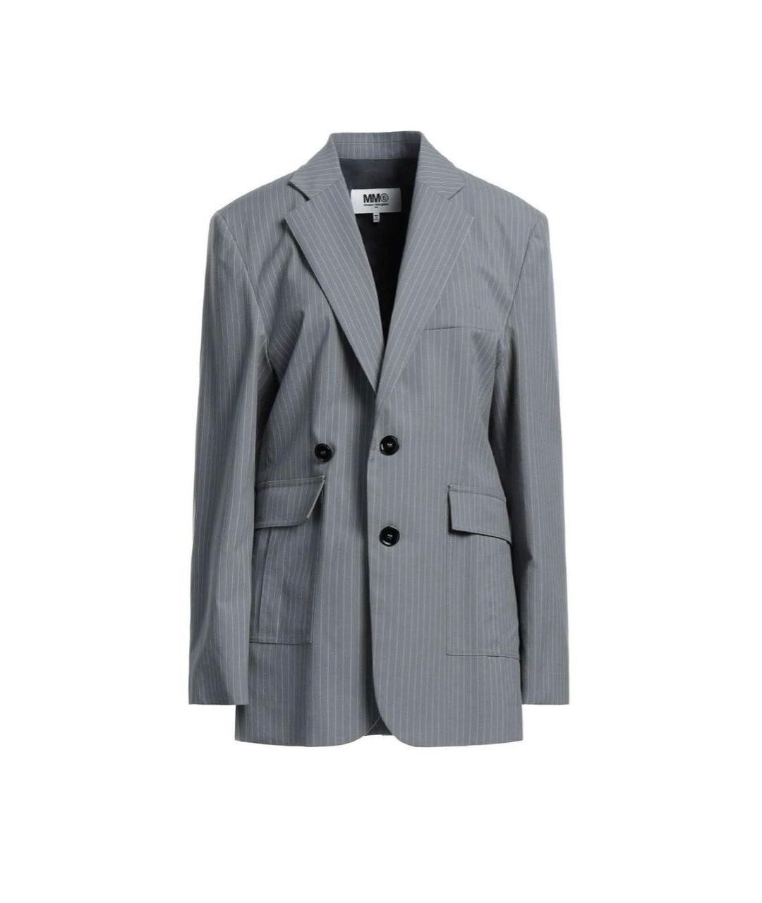 MAISON MARGIELA Серый жакет/пиджак, фото 5