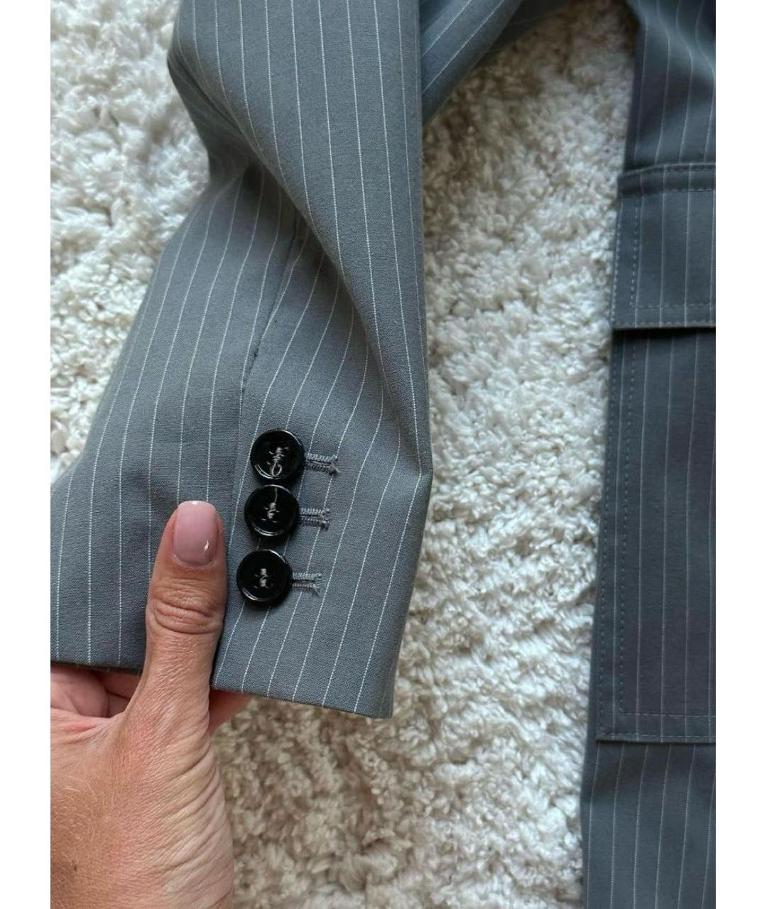 MAISON MARGIELA Серый жакет/пиджак, фото 4