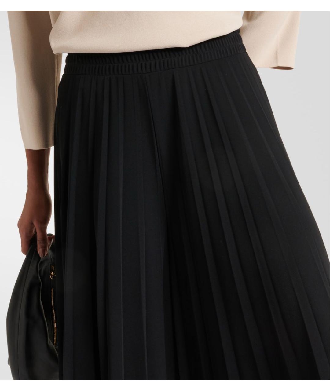 MAX MARA Черные брюки широкие, фото 5