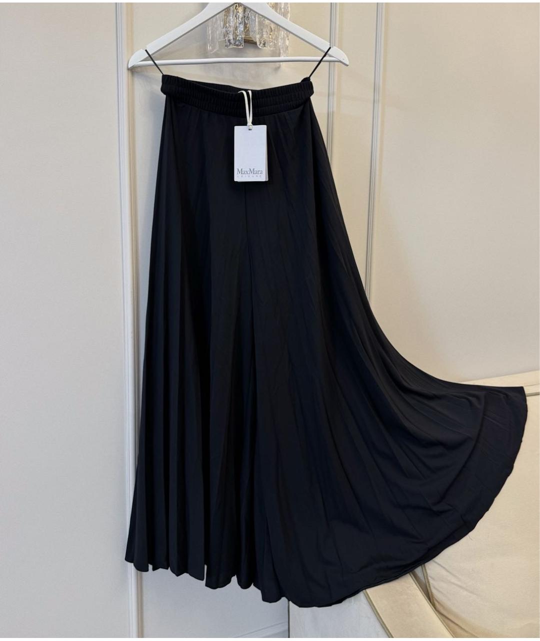 MAX MARA Черные брюки широкие, фото 7