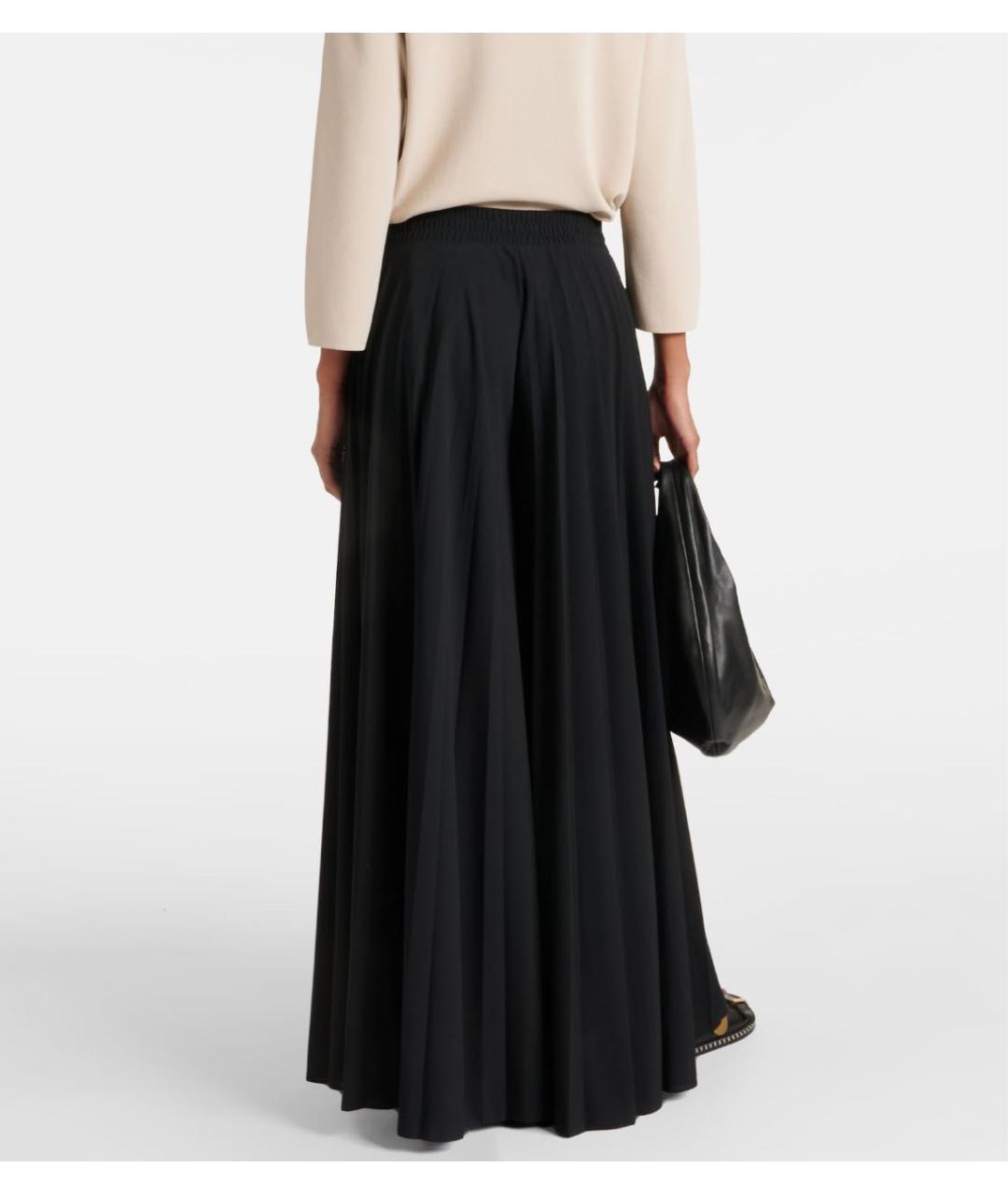 MAX MARA Черные брюки широкие, фото 4