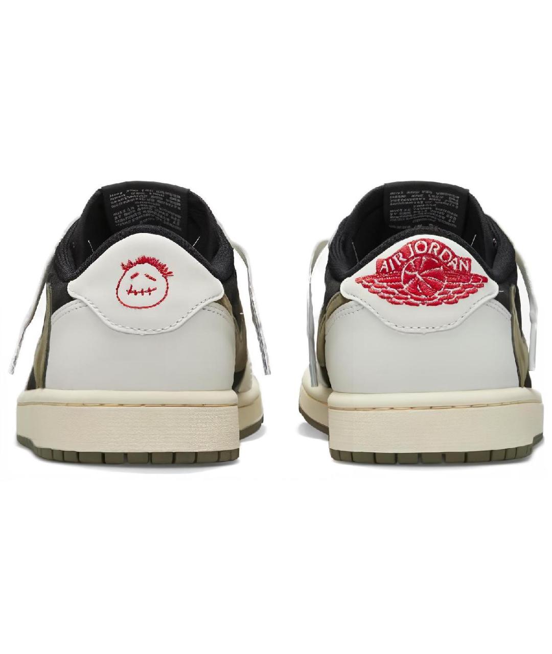 JORDAN Зеленые кожаные кроссовки, фото 4