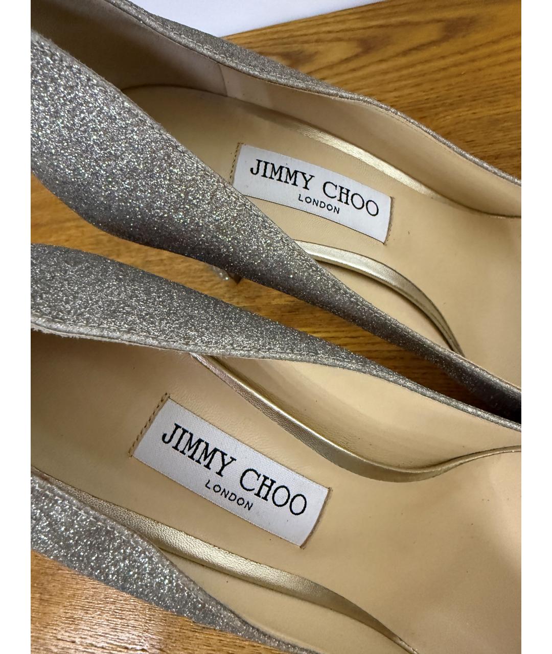 JIMMY CHOO Серебряные туфли, фото 6