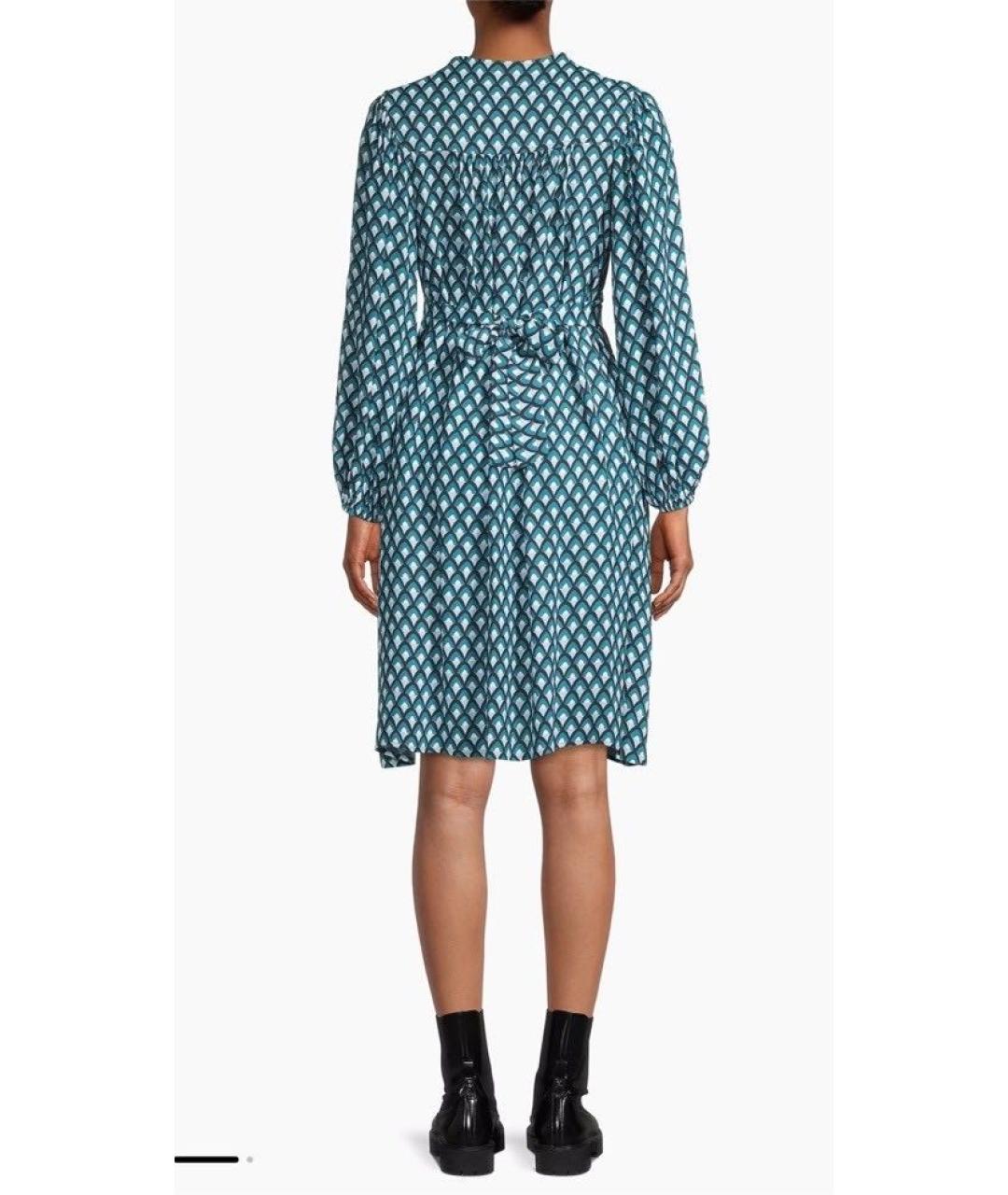 WEEKEND MAX MARA Голубое вискозное платье, фото 4