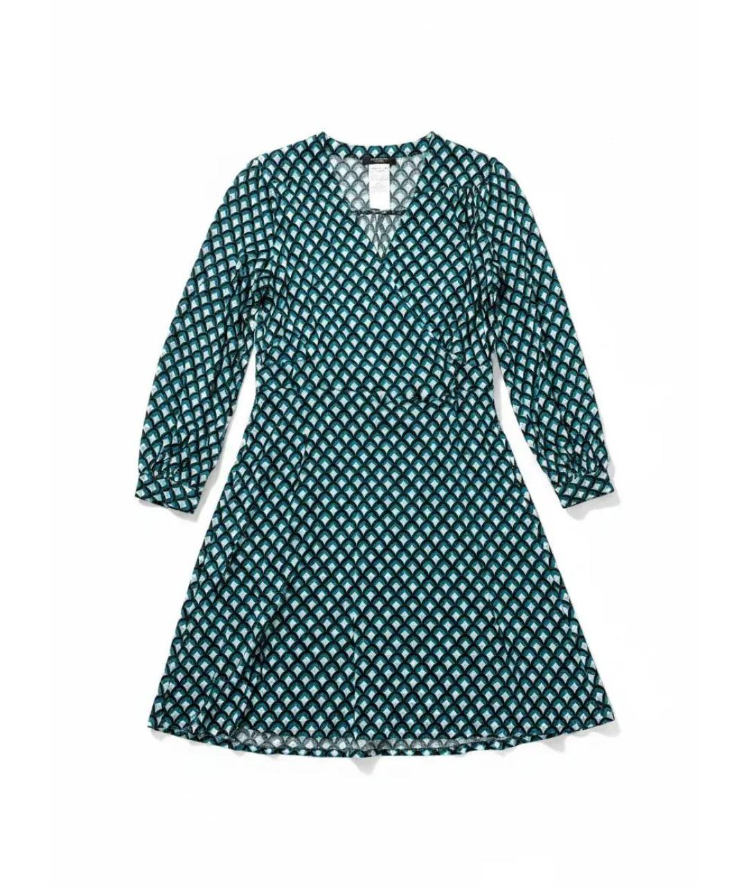 WEEKEND MAX MARA Голубое вискозное платье, фото 7