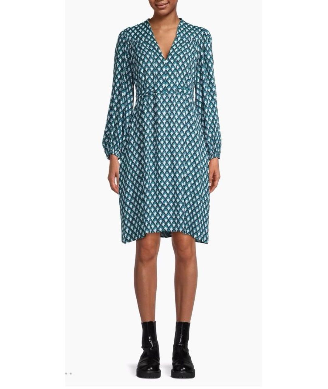 WEEKEND MAX MARA Голубое вискозное платье, фото 3