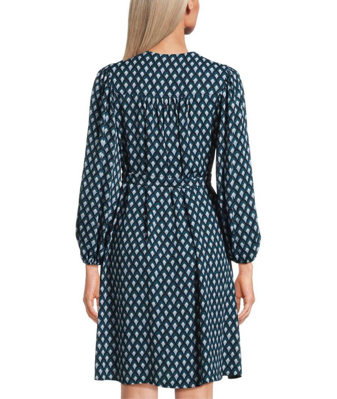 WEEKEND MAX MARA Голубое вискозное платье, фото 6