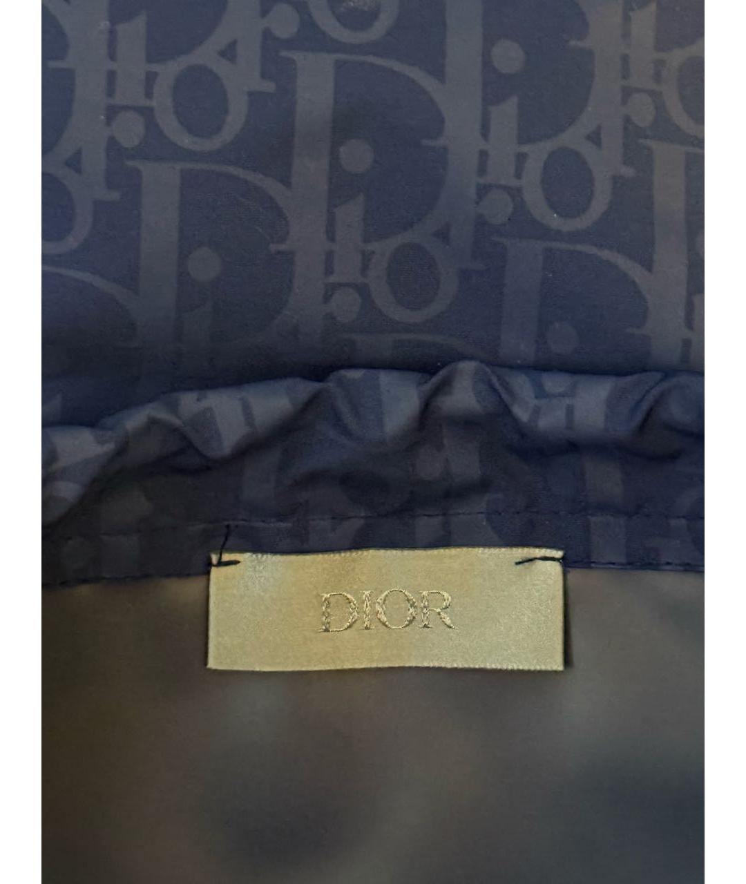 CHRISTIAN DIOR Синие полиамидовые шорты, фото 6
