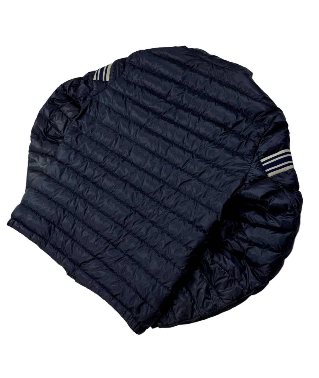 MONCLER Синяя полиэстеровая куртка, фото 4