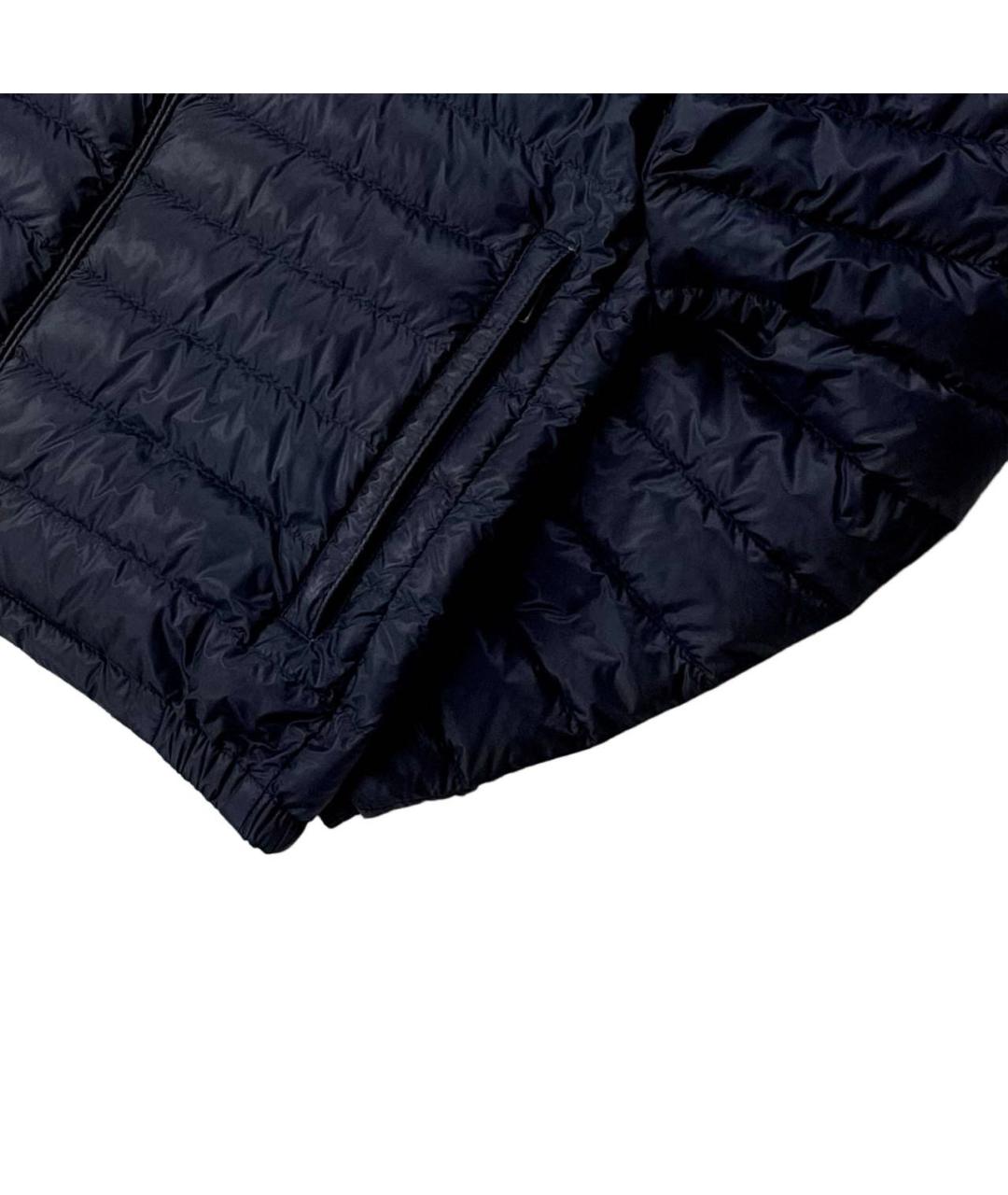 MONCLER Синяя полиэстеровая куртка, фото 3