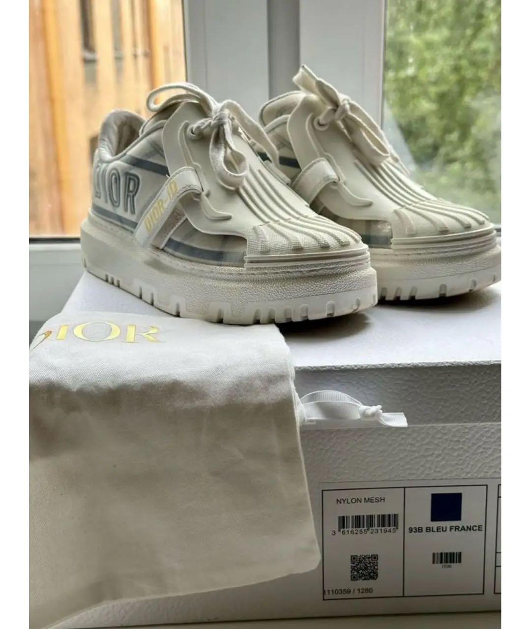 CHRISTIAN DIOR Белые кожаные кеды, фото 2