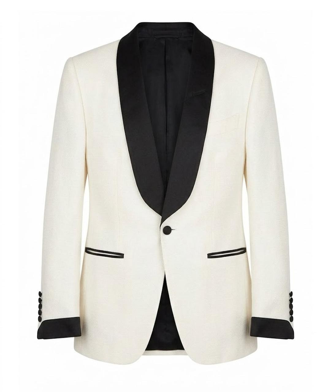TOM FORD Белый вискозный жакет/пиджак, фото 1