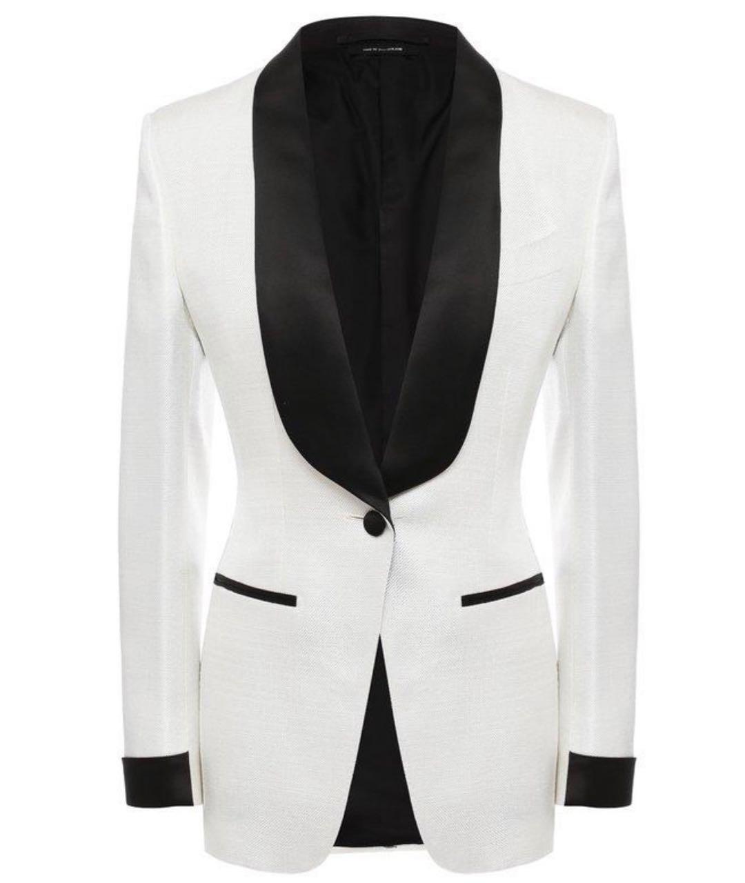 TOM FORD Белый вискозный жакет/пиджак, фото 5