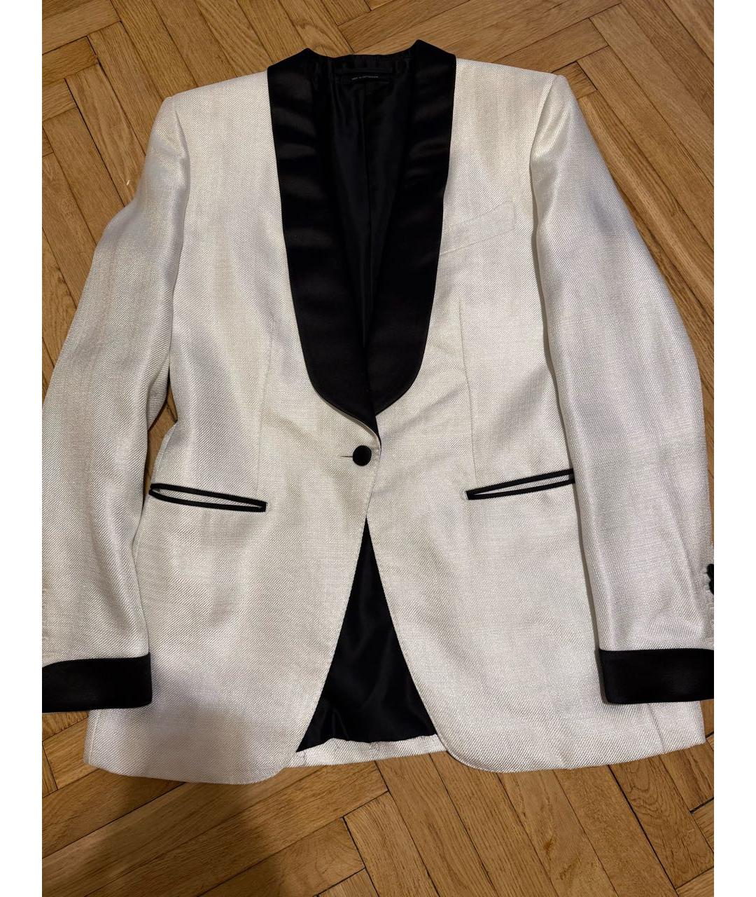 TOM FORD Белый вискозный жакет/пиджак, фото 4