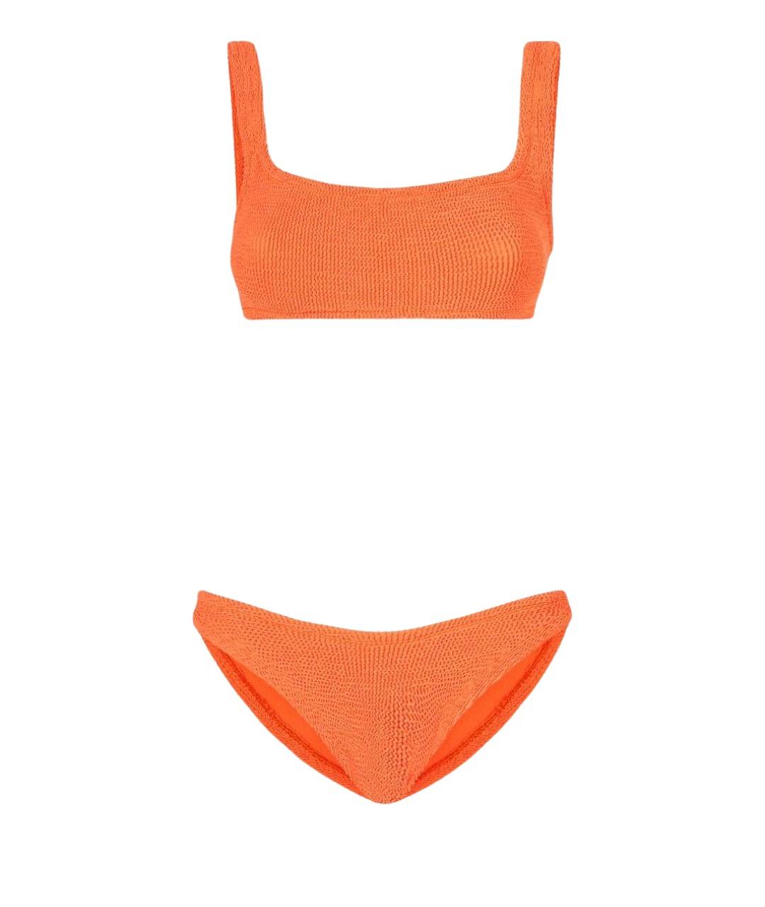 HUNZA G Оранжевый полиамидовый купальник, фото 1