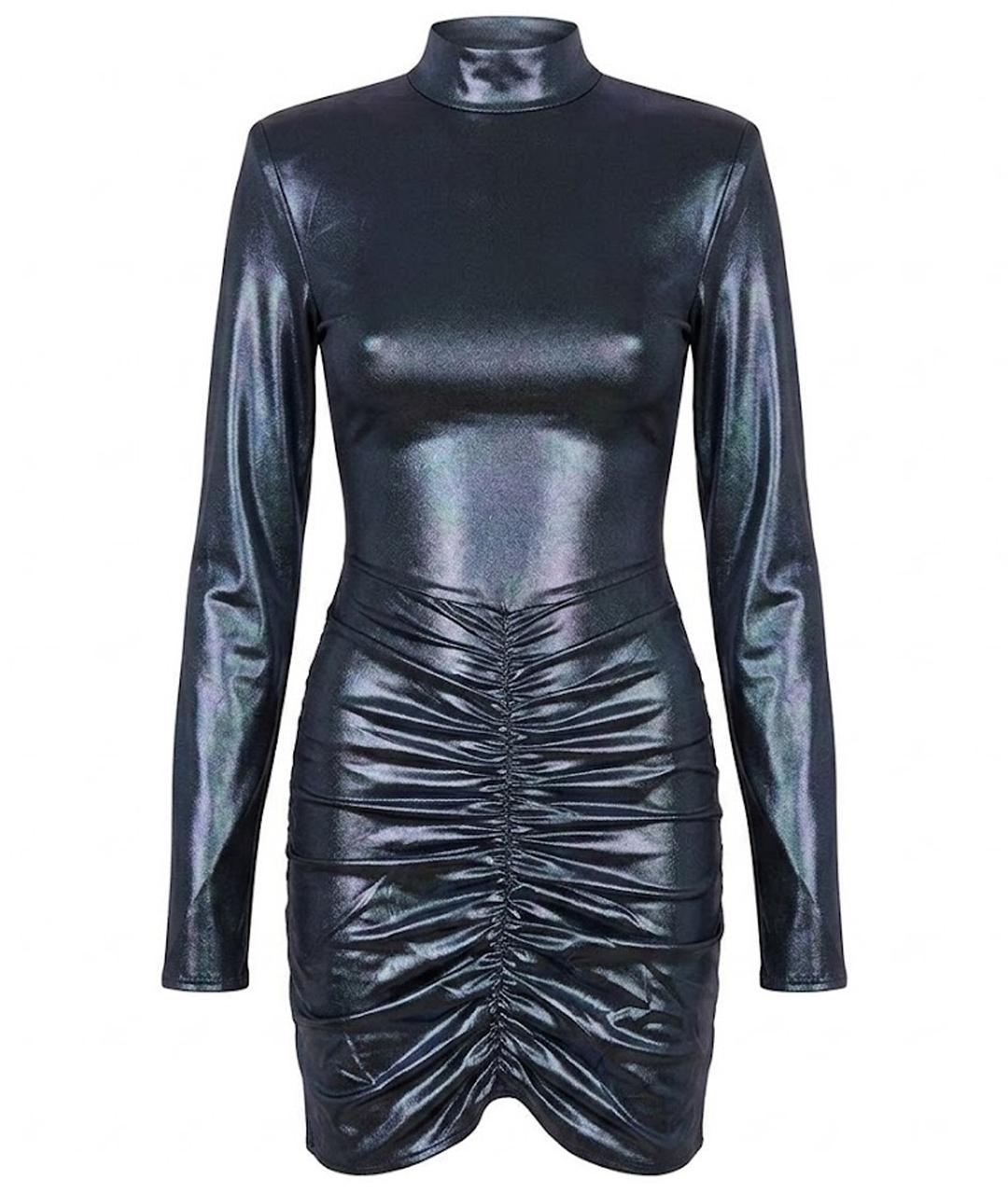 ROTATE Серебряное вечернее платье, фото 1