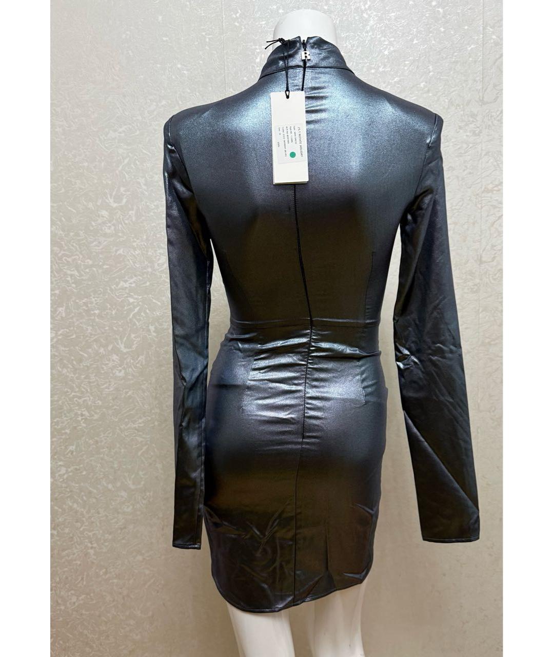 ROTATE Серебряное вечернее платье, фото 3