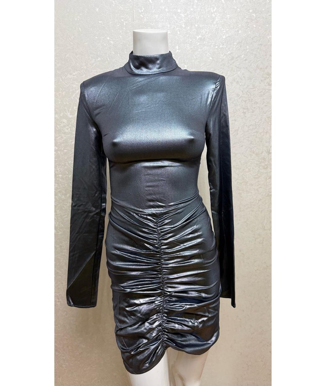 ROTATE Серебряное вечернее платье, фото 2