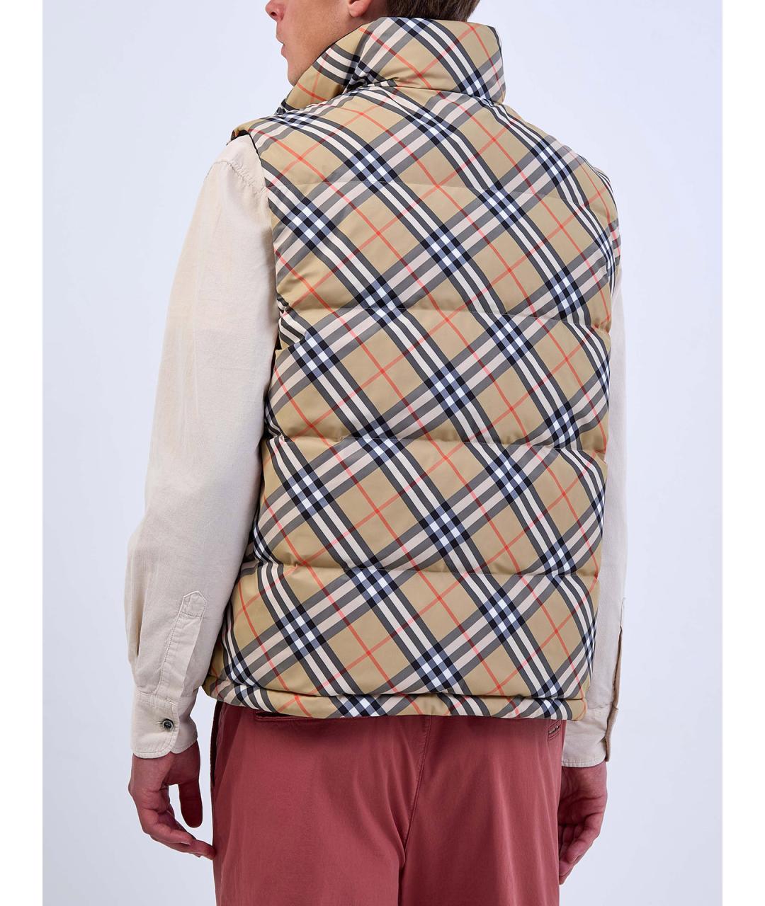 BURBERRY Мульти полиэстеровый жилет, фото 5