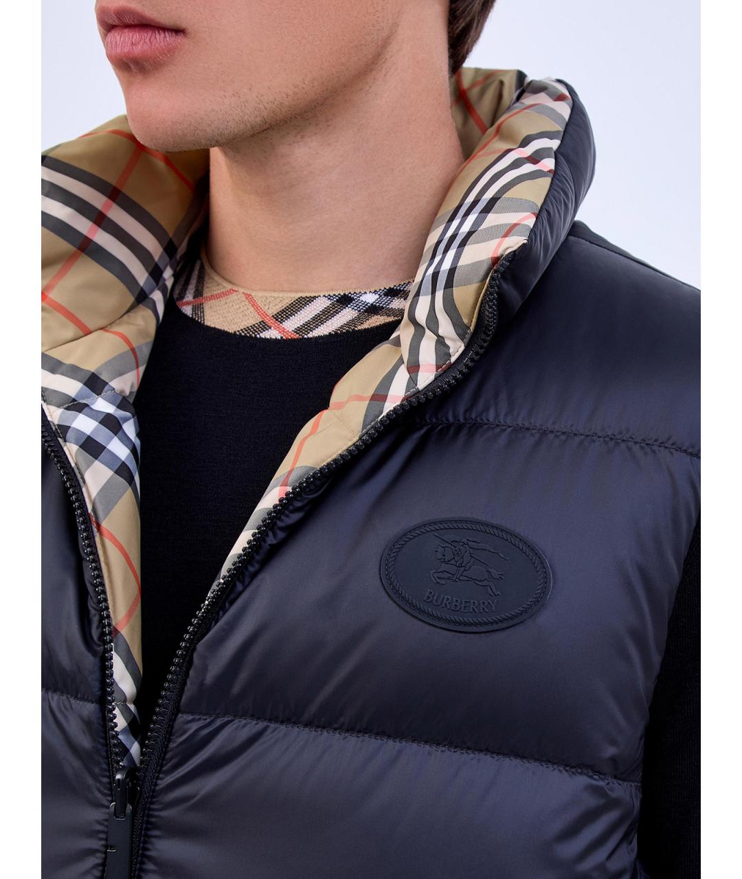 BURBERRY Мульти полиэстеровый жилет, фото 7