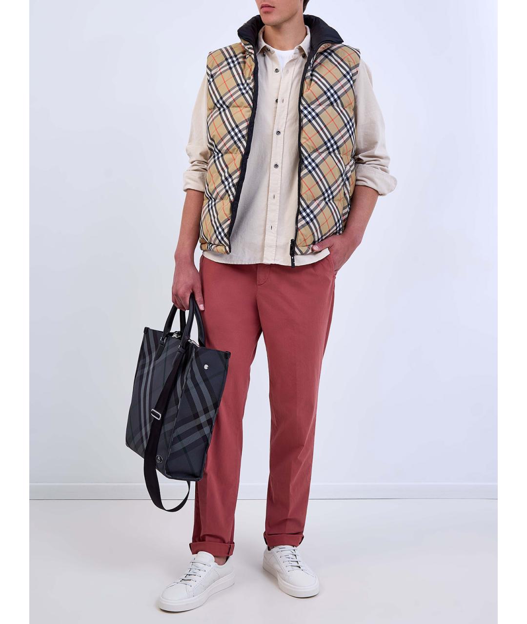 BURBERRY Мульти полиэстеровый жилет, фото 2