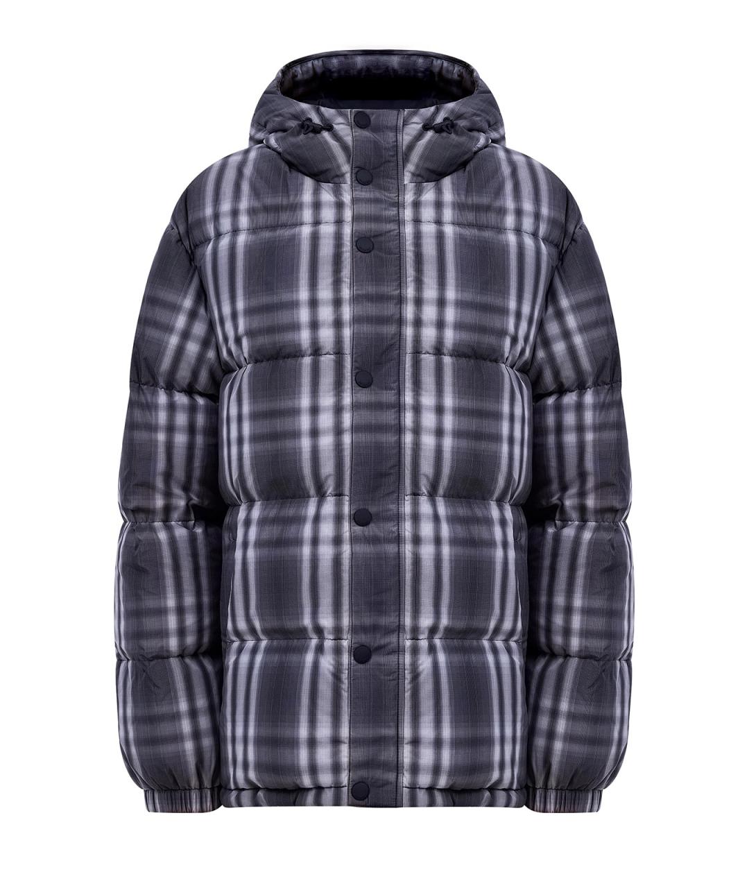 BURBERRY Серый полиэстеровый пуховик, фото 1