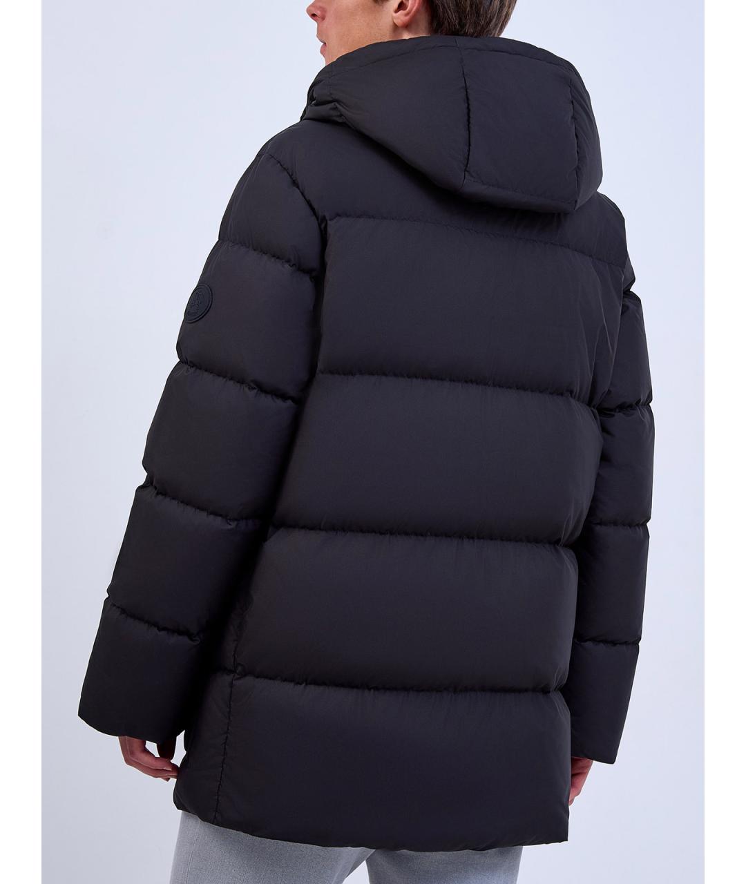 BURBERRY Черный полиэстеровый пуховик, фото 4