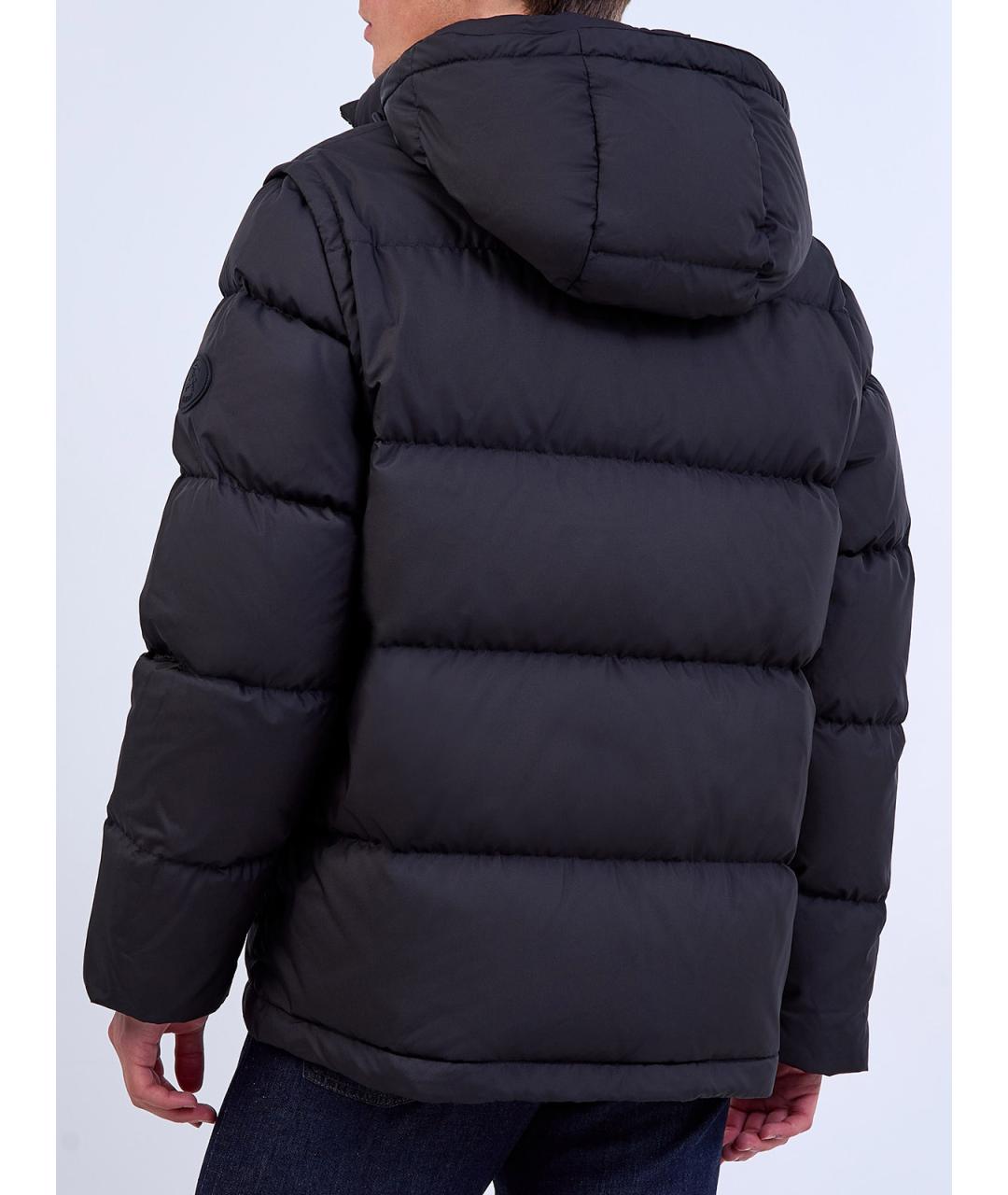 BURBERRY Черный полиэстеровый пуховик, фото 5