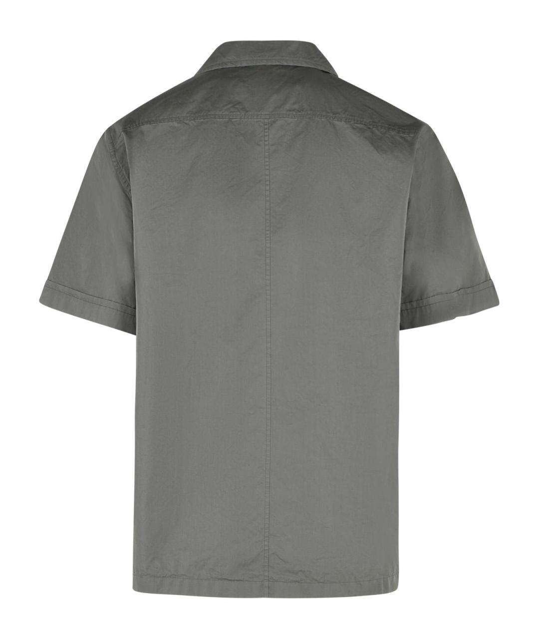 DOLCE&GABBANA Серая хлопковая кэжуал рубашка, фото 3