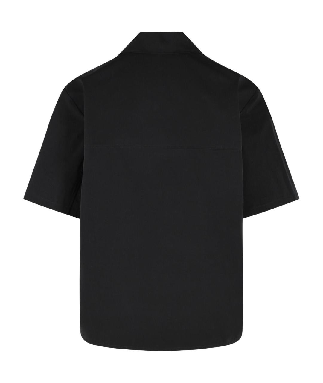 SEFR Черная хлопковая кэжуал рубашка, фото 3