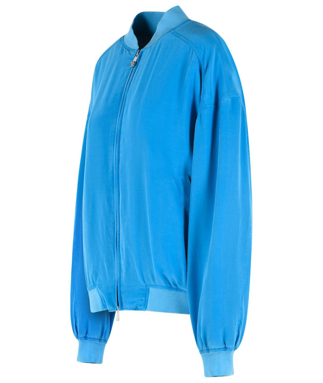 VERSACE Голубая шелковая куртка, фото 2