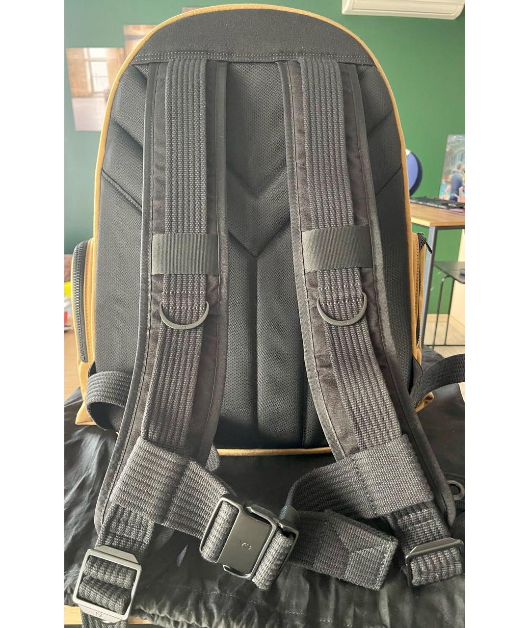 Y-3 Бежевый тканевый рюкзак, фото 3