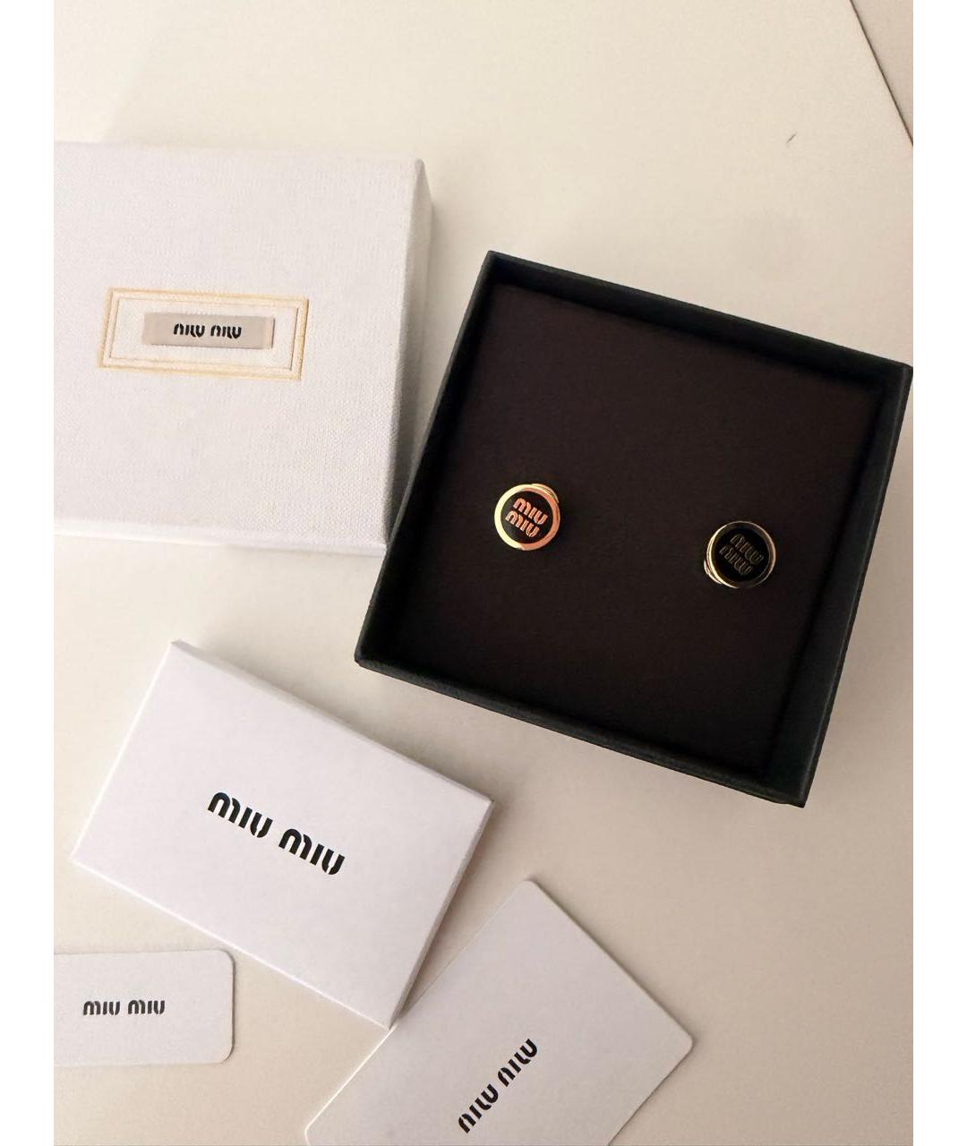 MIU MIU Золотые серьги, фото 2