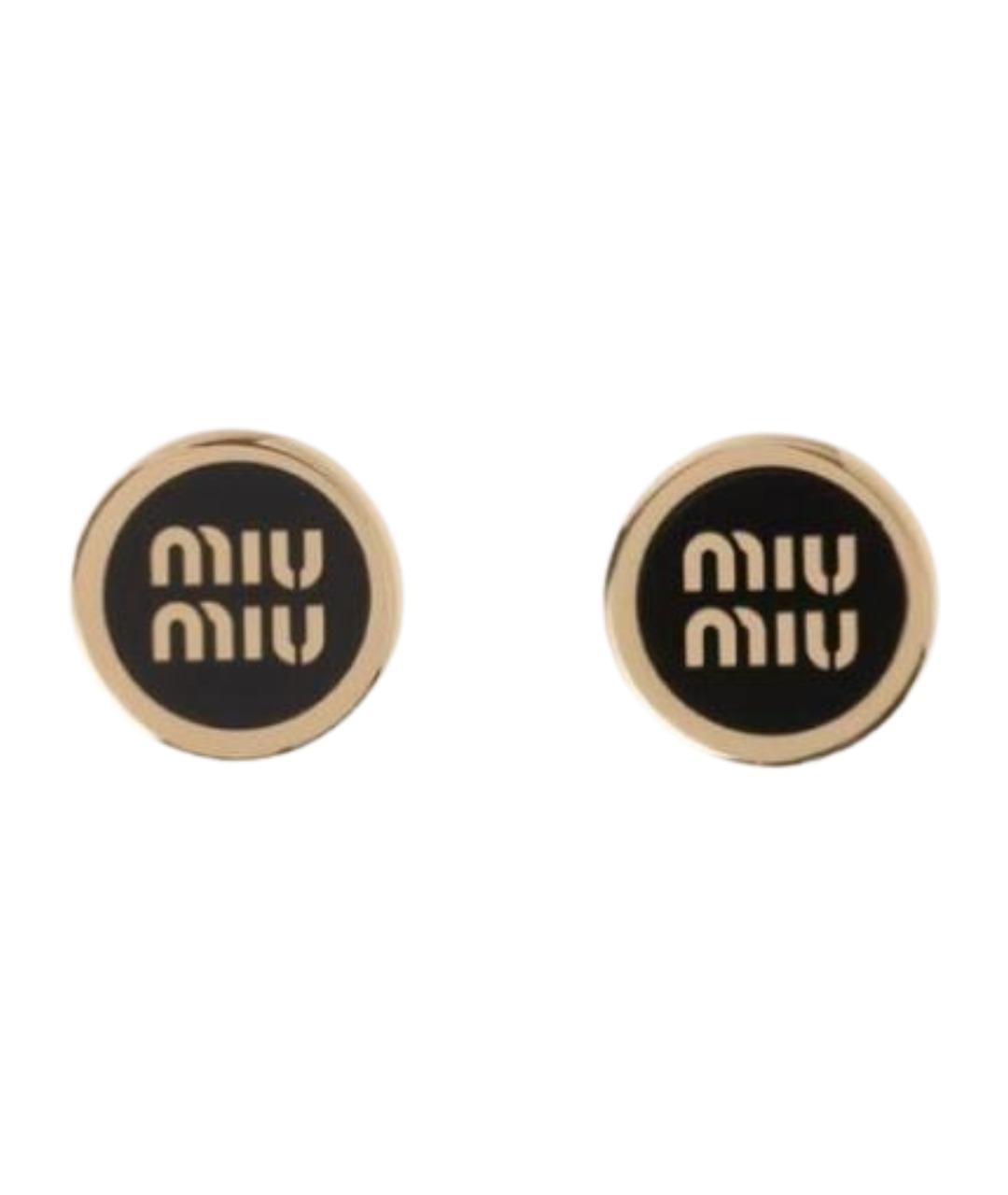 MIU MIU Золотые серьги, фото 1