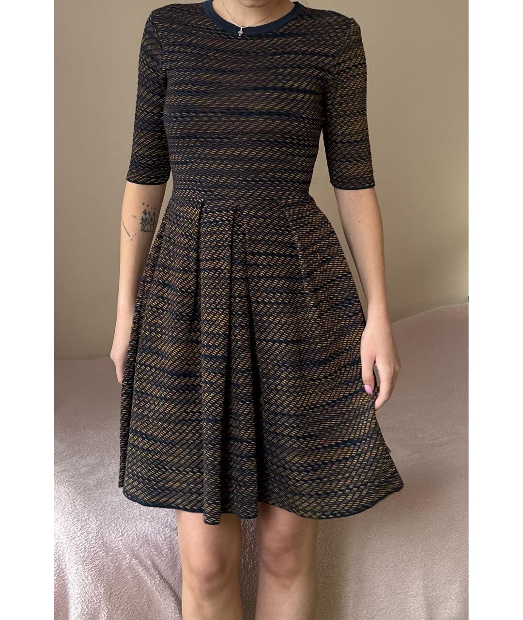 MISSONI Темно-синее хлопковое повседневное платье, фото 5