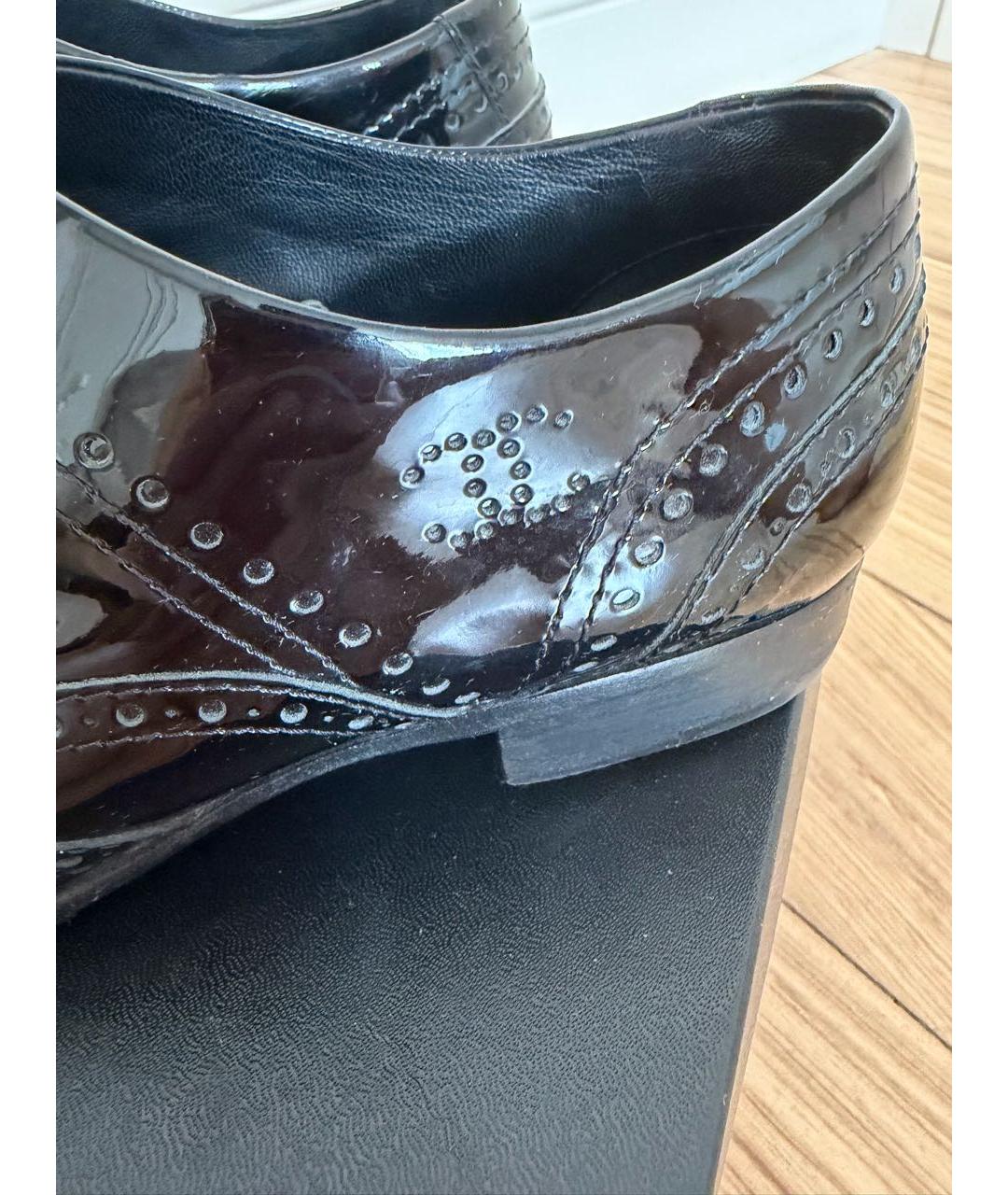 CHANEL Черные лоферы из лакированной кожи, фото 5