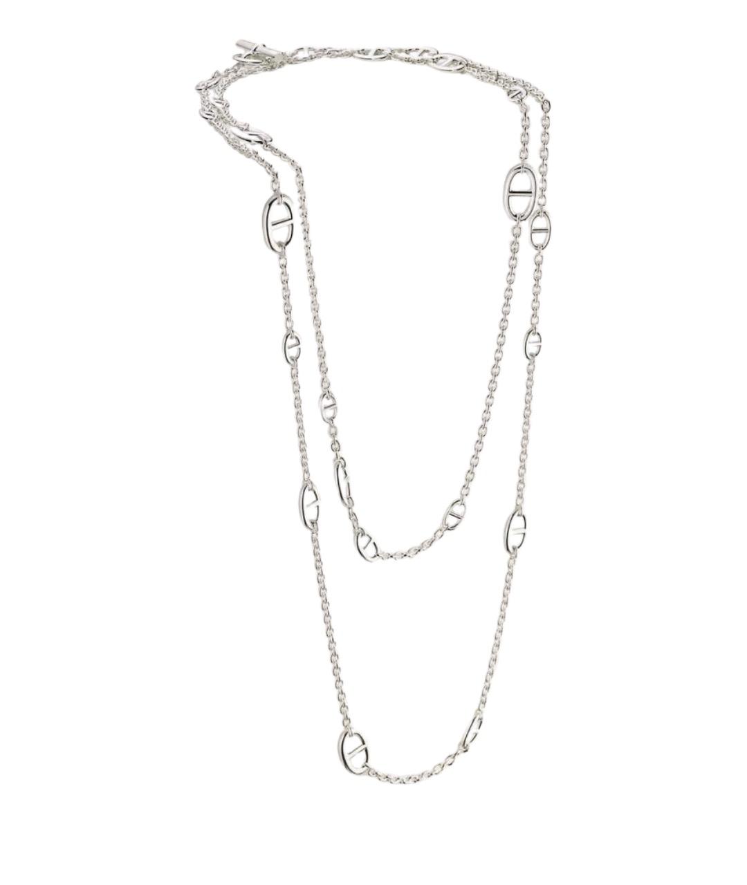 HERMES Серебряное серебряное колье, фото 1