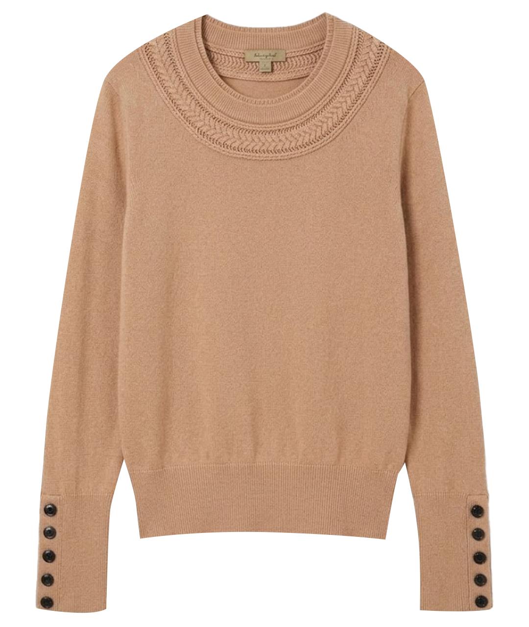 BURBERRY Бежевый кашемировый джемпер / свитер, фото 1