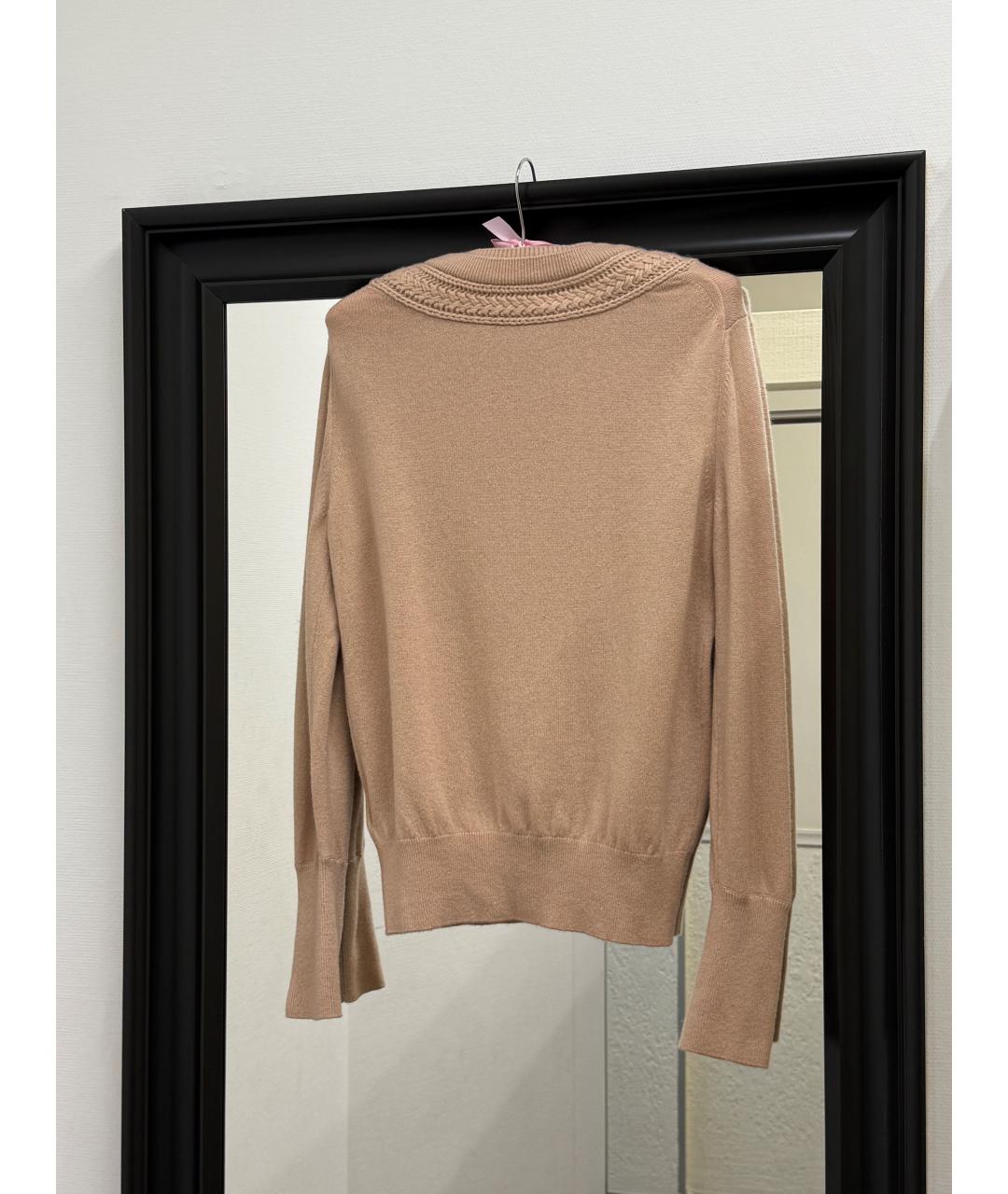 BURBERRY Бежевый кашемировый джемпер / свитер, фото 2