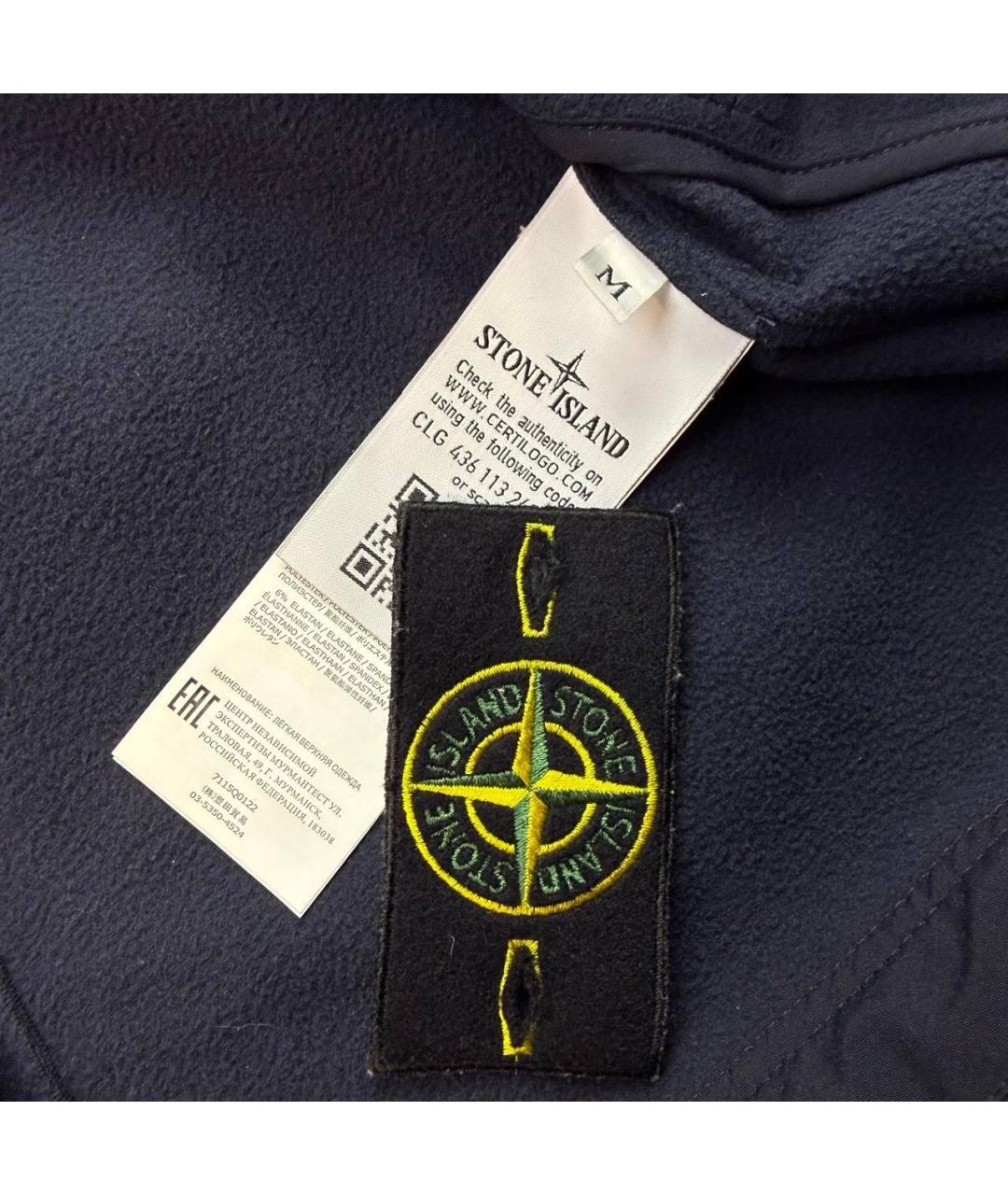 STONE ISLAND Темно-синяя куртка, фото 4