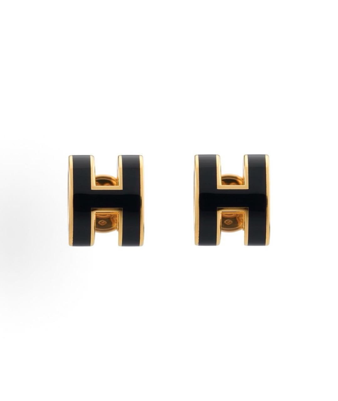 HERMES Черные серьги, фото 5