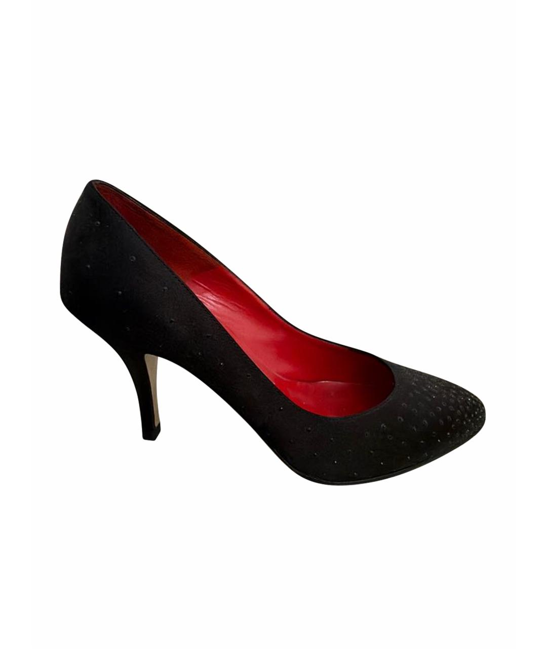 BLUGIRL Черные текстильные туфли, фото 1