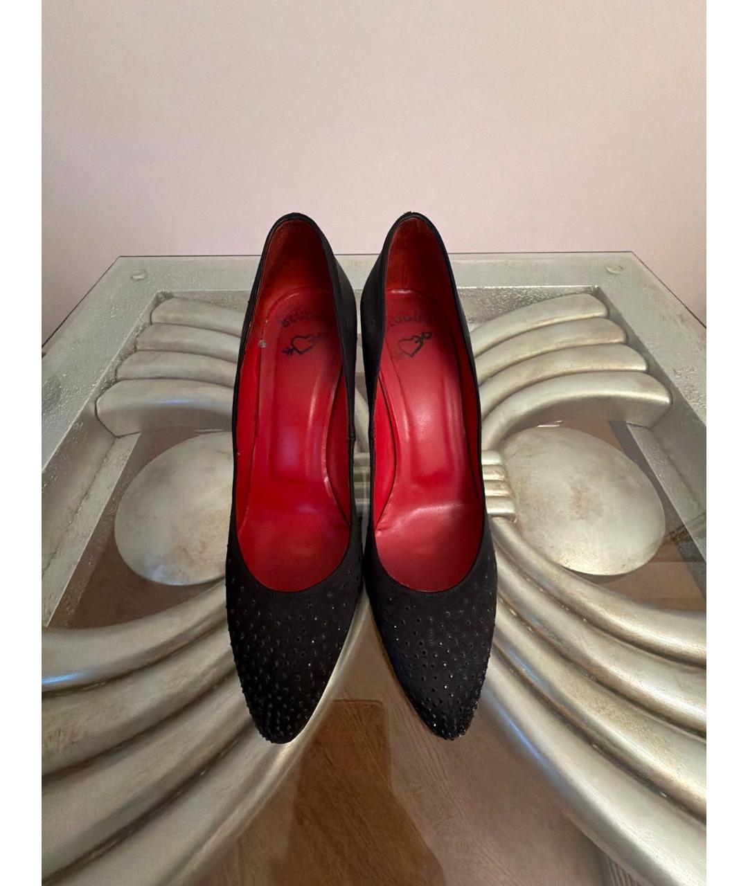 BLUGIRL Черные текстильные туфли, фото 2