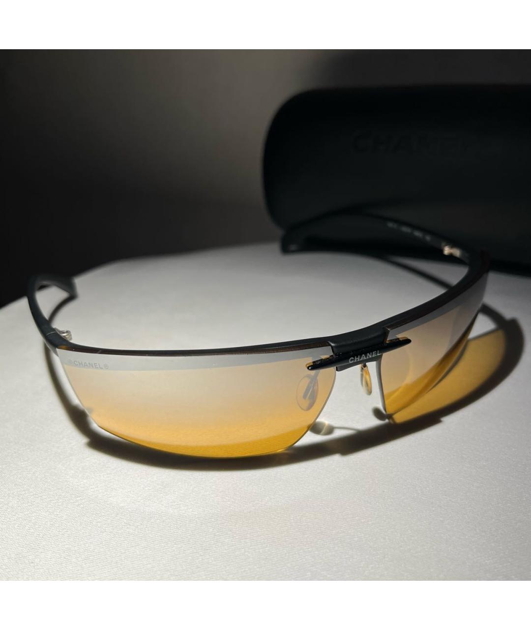 CHANEL Черные пластиковые солнцезащитные очки, фото 8