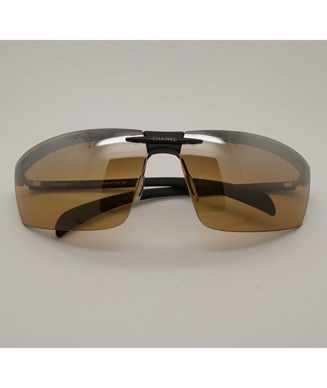 CHANEL Черные пластиковые солнцезащитные очки, фото 9