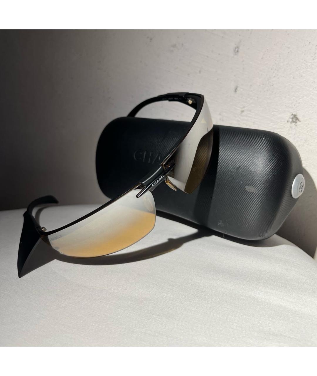 CHANEL Черные пластиковые солнцезащитные очки, фото 7