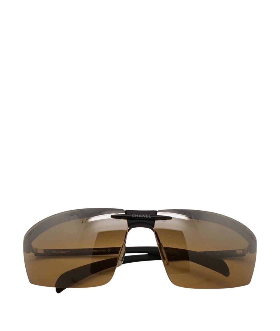 CHANEL Черные пластиковые солнцезащитные очки, фото 1