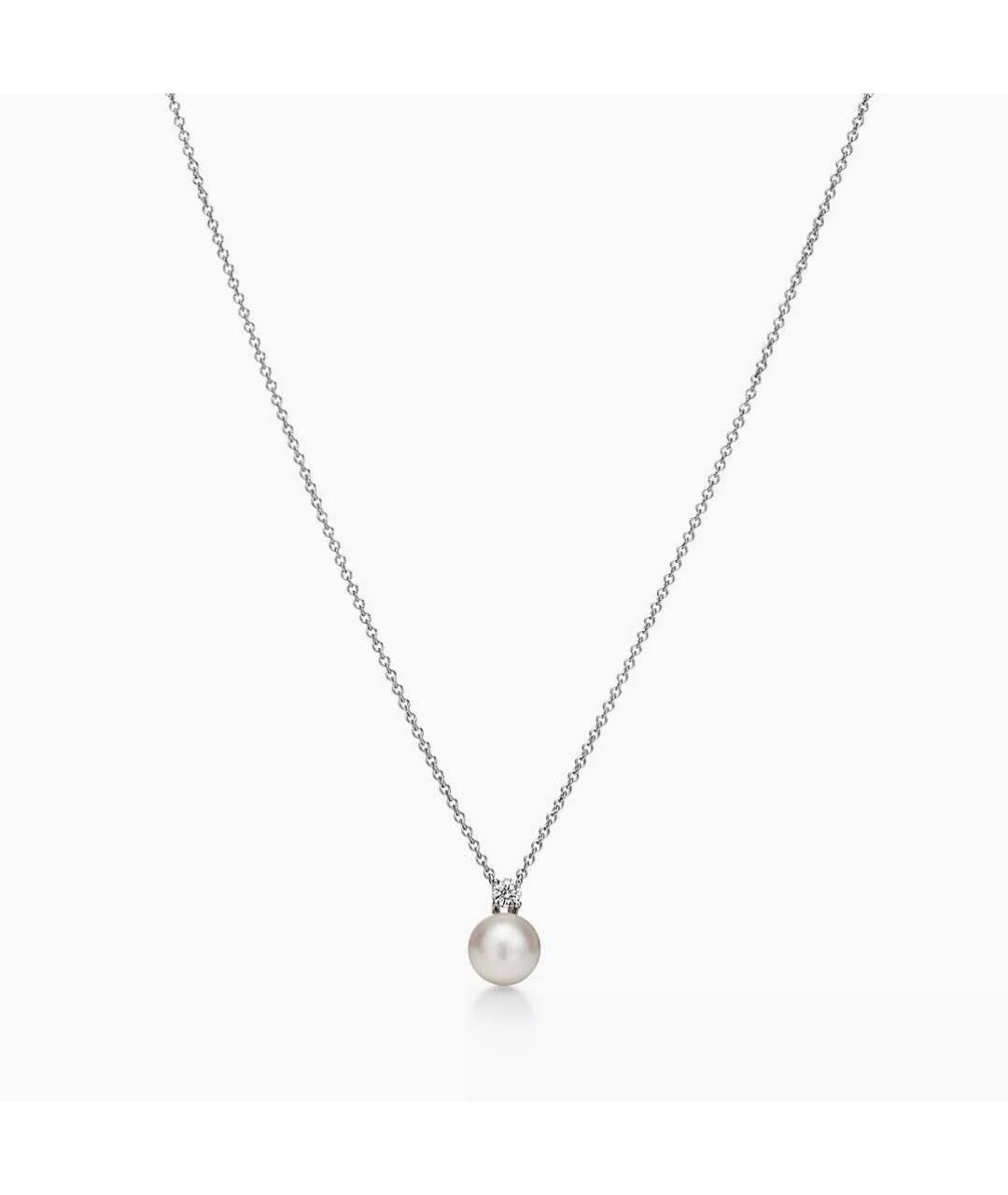 TIFFANY&CO Белая подвеска из белого золота, фото 4