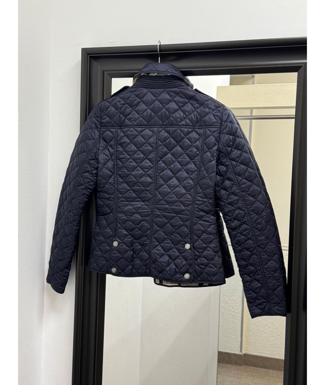 BURBERRY Темно-синяя полиамидовая куртка, фото 3